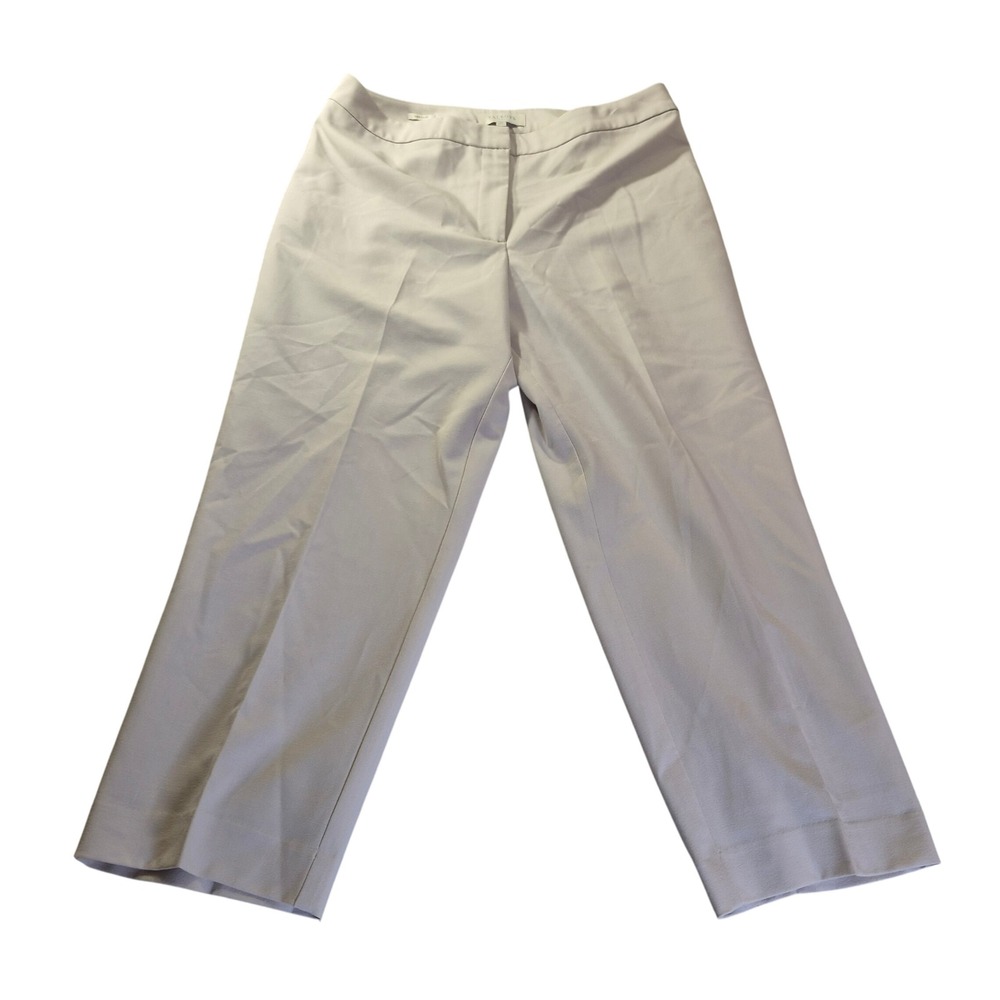 Talbots Heritage Fit Pants Womens 12 Beige Dress Trousers Quiet Luxury Preppy